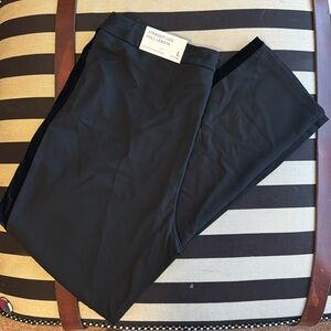 Soft Surroundings black tuxedo stripe pants